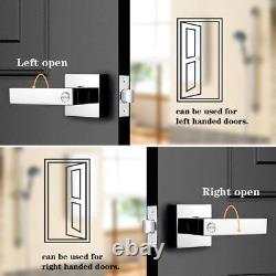 10 Pack Commercial Heavy Duty Privacy Door Levers, Flat Style Door Handle Set