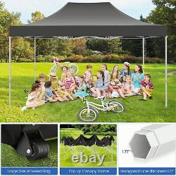 10'x15' Pop up Canopy Heavy Duty Gazebo Instant Commercial Tent with Sandbags