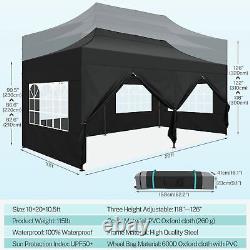 10'x20' Pop up Canopy Heavy Duty Commercial Party Tent Outdoor Instant Gazebo