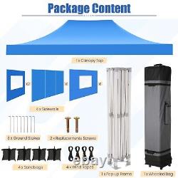 10x15 Heavy Duty Pop up Canopy Tent withSidewall Commercial Outdoor Canopy Wedding
