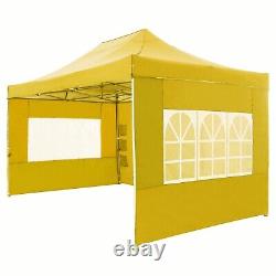 10x15ft Pop up Canopy Commercial Heavy Duty Outdoor Gazebo Tent with 4 sidewalls