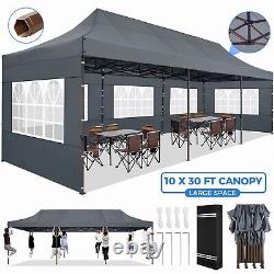 10x30' Heavy Duty Pop Up Canopy Commercial Tent Waterproof Gazebo Outdoor Party#