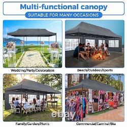 10x30' Heavy Duty Pop Up Canopy Commercial Tent Waterproof Gazebo Outdoor Party#