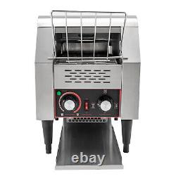 150slice/hour Commercial Heavy Duty Stainless Bread Conveyor Toaster 1300W 110V