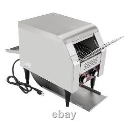 150slice/hour Commercial Heavy Duty Stainless Bread Conveyor Toaster 1300W 110V