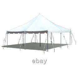 20x20 Commercial Heavy Duty Pole Tent Event Canopy Wedding Party Gazebo Used