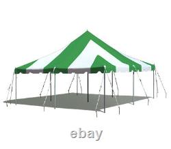 20x20 Commercial Heavy Duty Pole Tent Green Event Canopy Wedding Party Gazebo