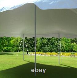 20x20 Commercial Heavy Duty Pole Tent White Event Canopy Wedding Party Gazebo