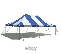 20x30 Commercial Heavy Duty Pole Tent Blue Event Canopy Wedding Party Gazebo