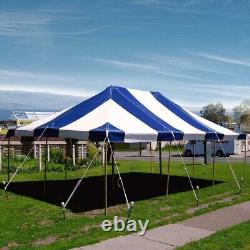 20x30 Commercial Heavy Duty Pole Tent Blue Event Canopy Wedding Party Gazebo