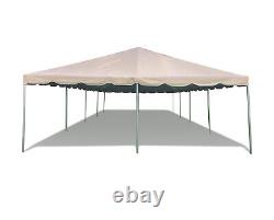 20x40 Commercial Heavy Duty Frame Tent Beige Canopy Event Wedding Party Gazebo