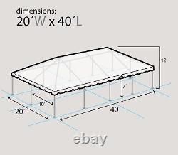 20x40 Commercial Heavy Duty Frame Tent Blue Canopy Event Wedding Party Gazebo