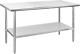 24x60 Stainless Steel Table Prep & Work Nsf Commercial Heavy Duty Undershelf