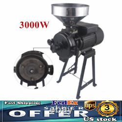 3000W Commercial Heavy Duty Electric Grain Mill Grinder Feed Pulverizer Machine