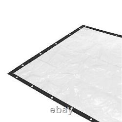 820FT Heavy Duty Industrial Commercial PVC Vinyl Clear Curtain Walls Waterproof
