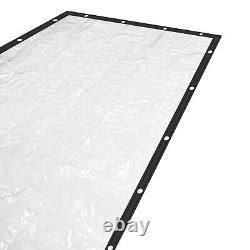 820FT Heavy Duty Industrial Commercial PVC Vinyl Clear Curtain Walls Waterproof