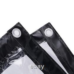 820 FT Heavy Duty Commercial PVC Vinyl Clear Curtain Wall Rainproof Waterproof