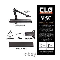 CLG HARDWARE Heavy Duty Commercial Door Closer DC8016 Slim Line Surface M