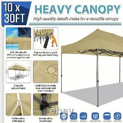 Canopy 10'x30' Commercial Gazebo Heavy Duty Outdoor Garden Party Instant Tent