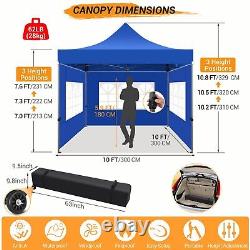 Canopy 10x10 Heavy Duty Commercial Instant Sheleter Waterproof UPF 50+ Gazebo