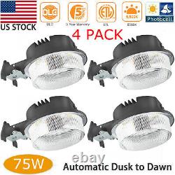 Commercial Heavy Duty LED Outdoor Barn Light with Photocell 75 Watts 8400 Lumens
