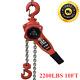 Commercial Heavy Duty Lever Chain Hoist With 3m/g80 Grade Chain Garage Warehouse
