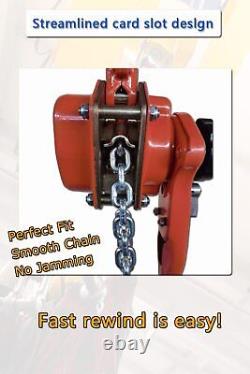 Commercial Heavy Duty Lever Chain Hoist with 3m/G80 Grade Chain Garage Warehouse