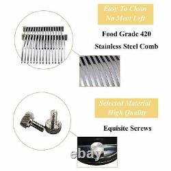 Commercial Meat Tenderizer Machine Cuber Tool Heavy Duty Stainless Steel with Comb