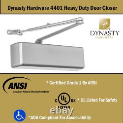 Dynasty Door Closer Heavy Duty Commercial Grade Hydraulic Adjustable Spring Door