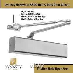 Dynasty Hold Open Door Closer Heavy Duty Commercial Grade Hydraulic Adjustable S
