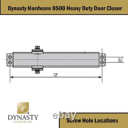 Dynasty Hold Open Door Closer Heavy Duty Commercial Grade Hydraulic Adjustable S