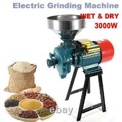 Electric Grain Grinder Mill Commercial Heavy Duty Feed Mill Dry Cereals Wheat Gr