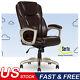 Heavy-duty Bonded Leather Commercial Office Chair With Memory Foam 350 Lb Brown