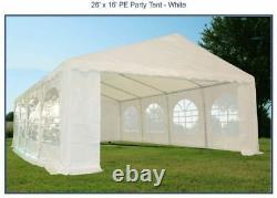 Heavy Duty Commercial 16 x 26 Ft White Tent Canopy with Shelter for Partys