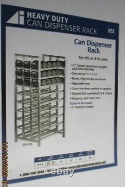 Heavy Duty Commercial Can Dispenser Rack #5 or #10 made by Alexander Industries