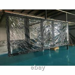 NEW Waterproof Heavy Duty Industrial Commercial PVC Vinyl Clear Curtain Walls