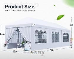PEAKTOP OUTDOOR Wedding Party Tent Heavy Duty Commercial Pavilion Canopy 10x30FT