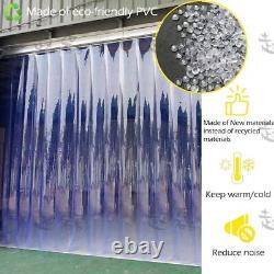 PVC Plastic Strip Curtain Freezer Room Door Strip Kit Commercial Heavy Duty New