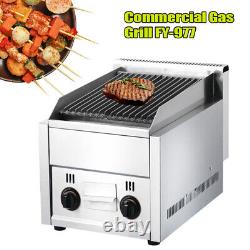 Restaurant Gas Gril Commercial Heavy Duty Grill Flat Top Countertop Food Grill