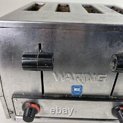 Waring Commercial 4 Slot Toaster Heavy Duty Professional Restaurant WORKS WCT805